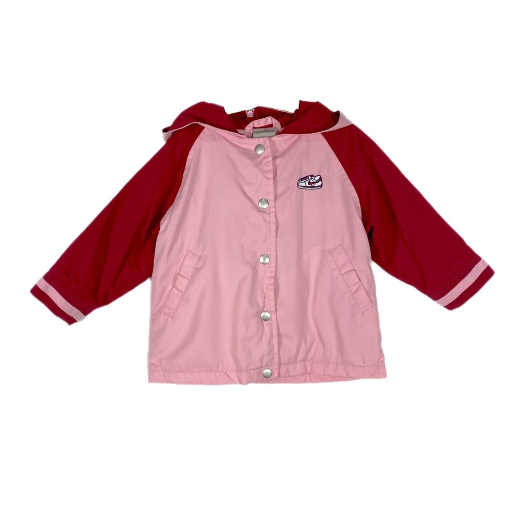 Nike Toddlers Vintage Pink Zipper Cape Hood “Just Do It” Varsity Track Jacket